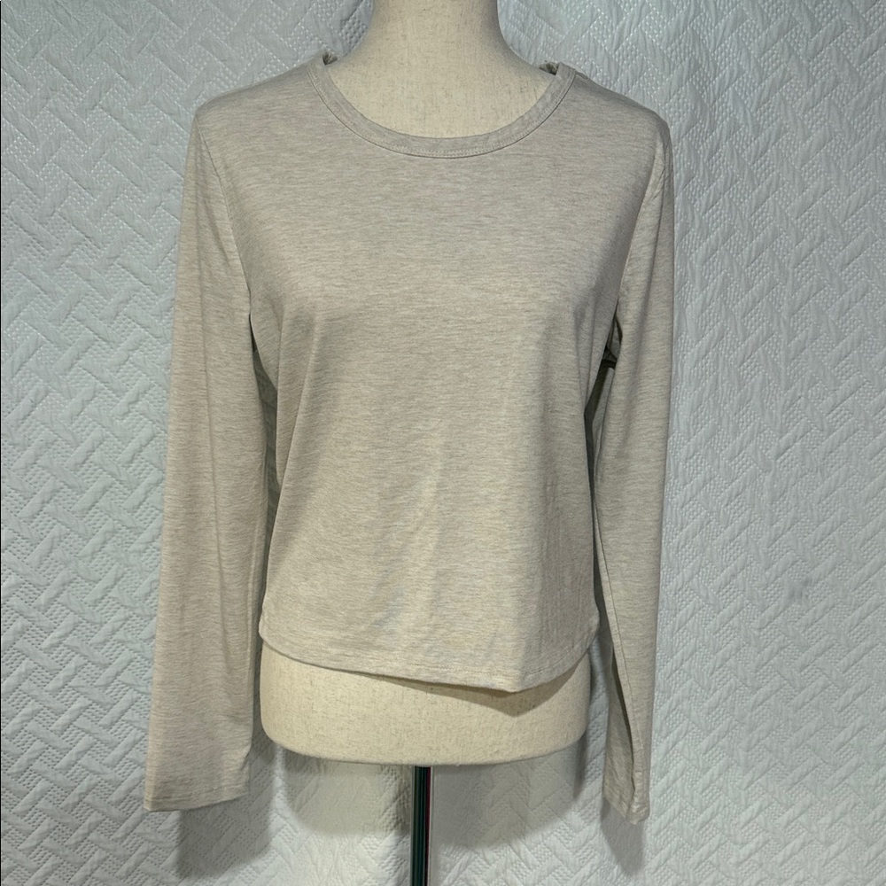 Always Light Cream Long Sleeve Top